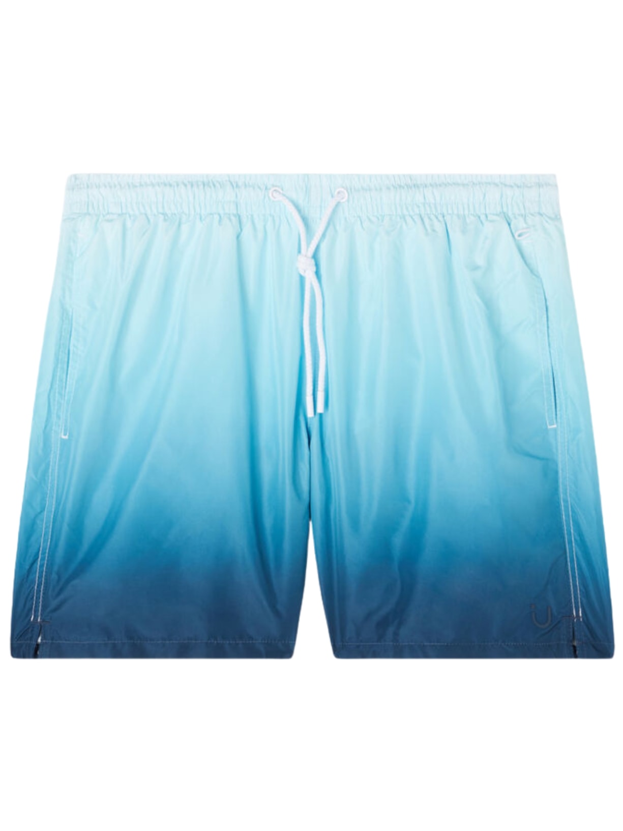 Bermuda De Banho Com Estampa Degradê - Azul