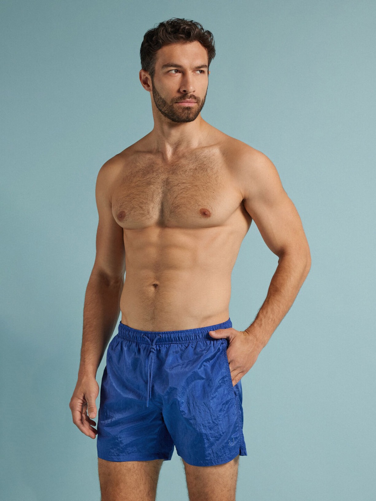 Bermuda De Banho Shine Azul Intimissimi