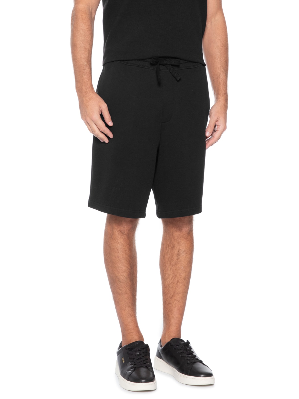 Bermuda de Moletom Masculina Dayono Preto Hugo
