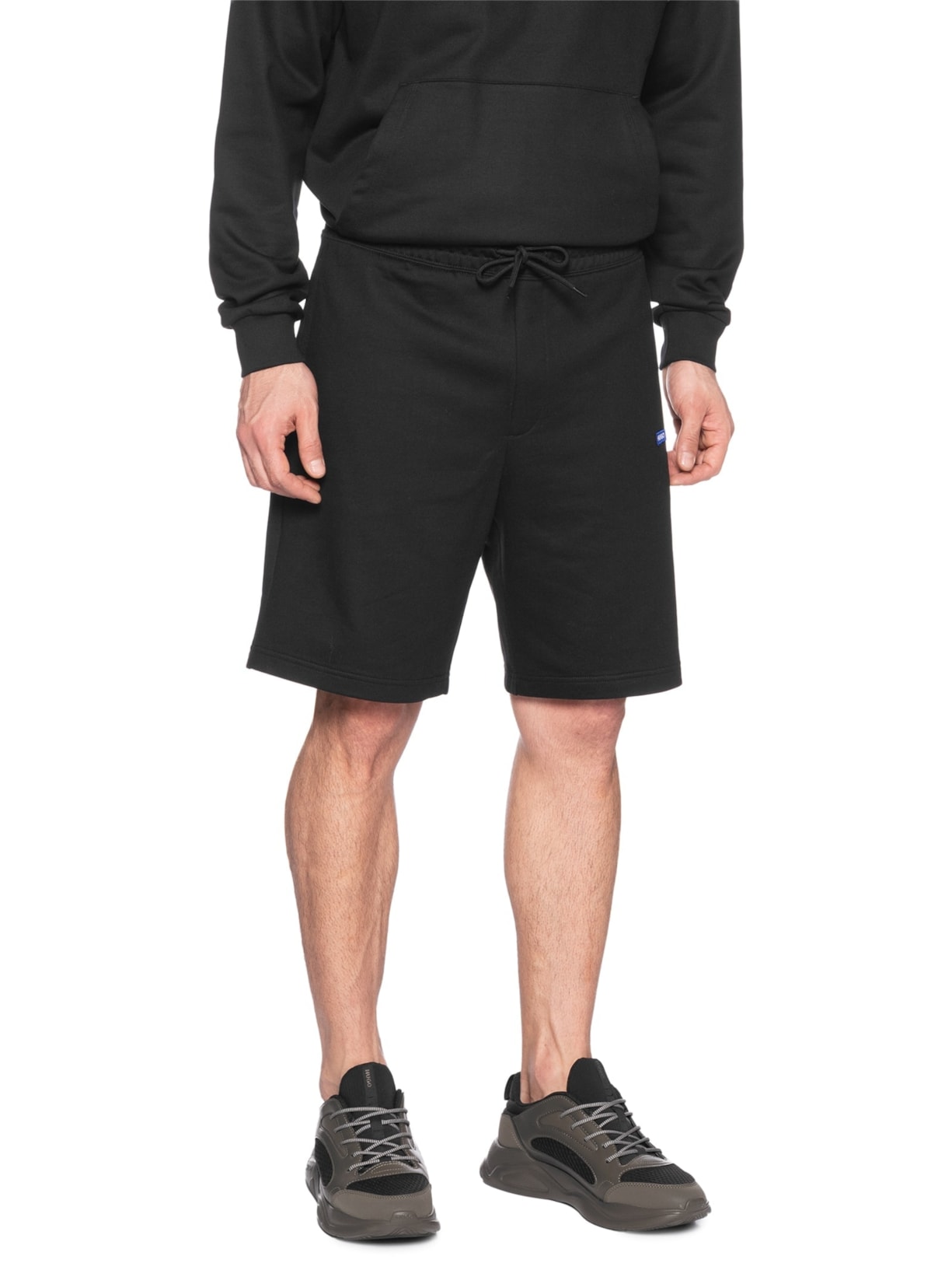 Bermuda De Moletom Masculina Nasensio Preto Hugo