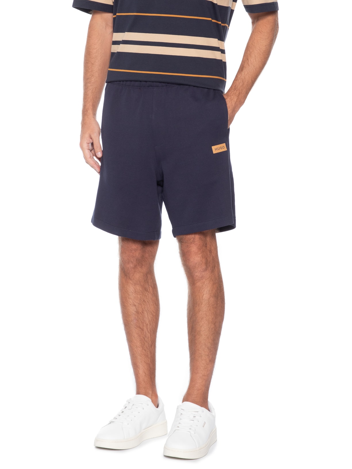 Bermuda de Moletom Masculina Nevashort – Azul Hugo
