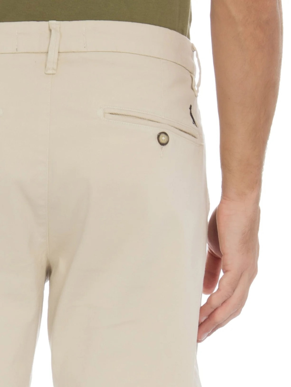 Bermuda De Sarja Casual Masculina Iron Bege Reserva