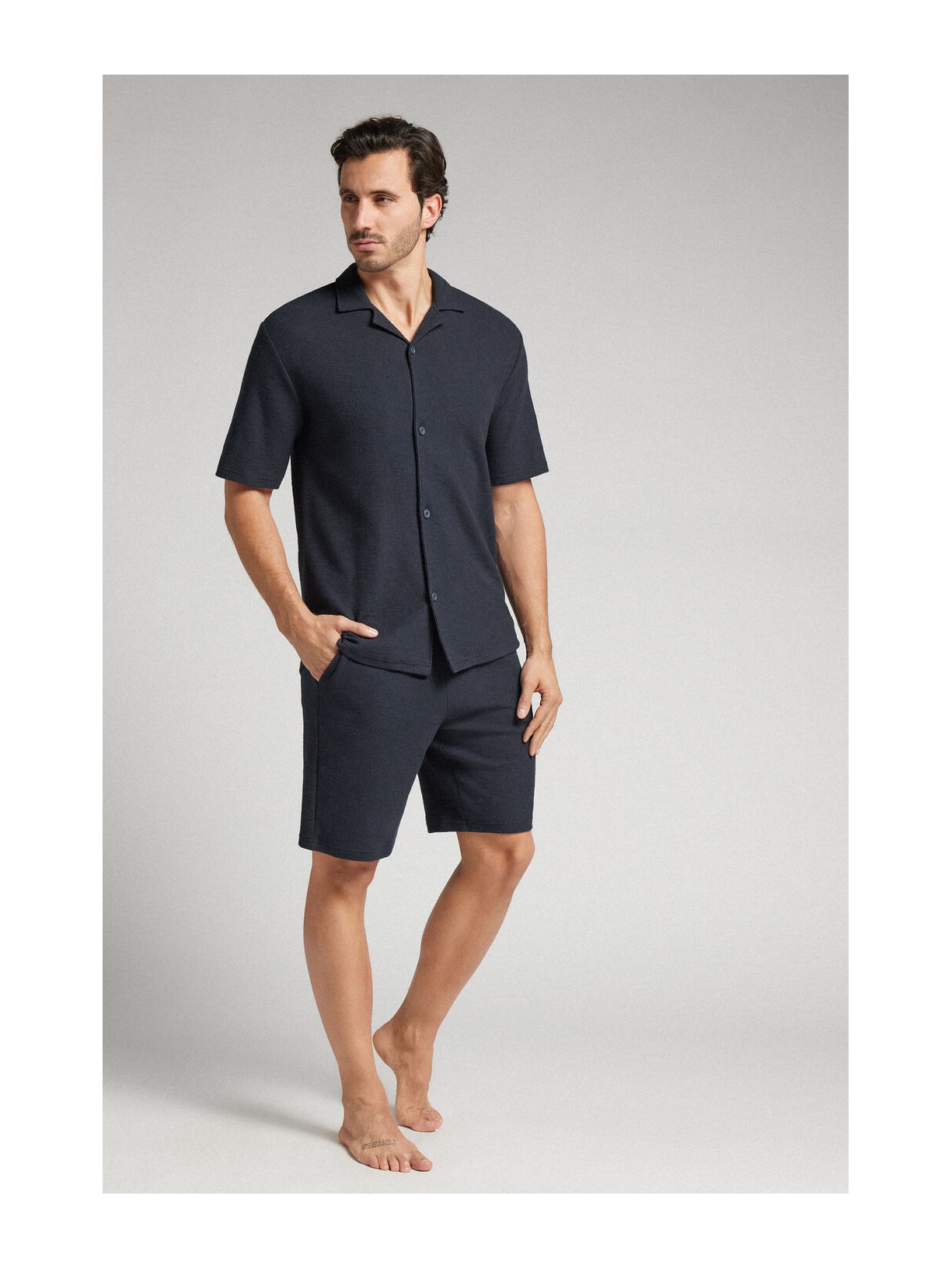 Bermuda Em Algodão Azul Intimissimi