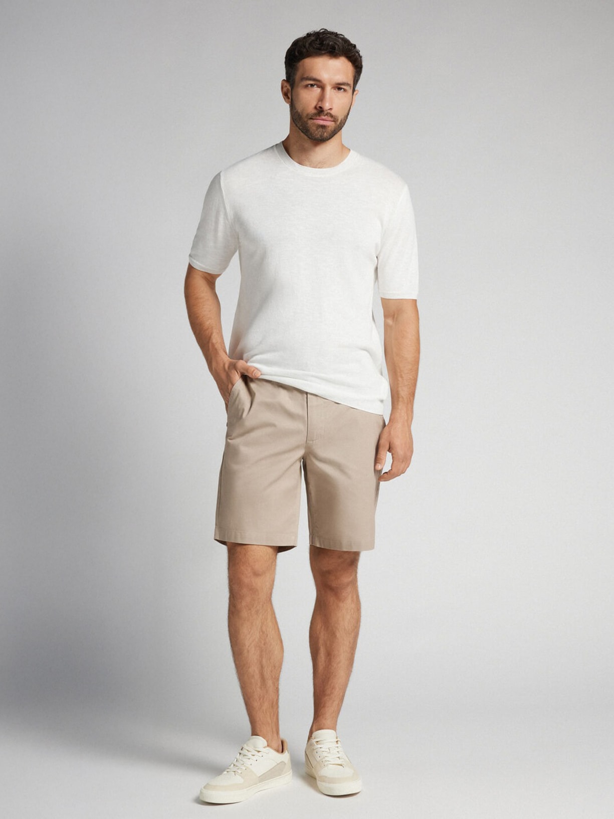 Bermuda Em Algodão Bege Intimissimi