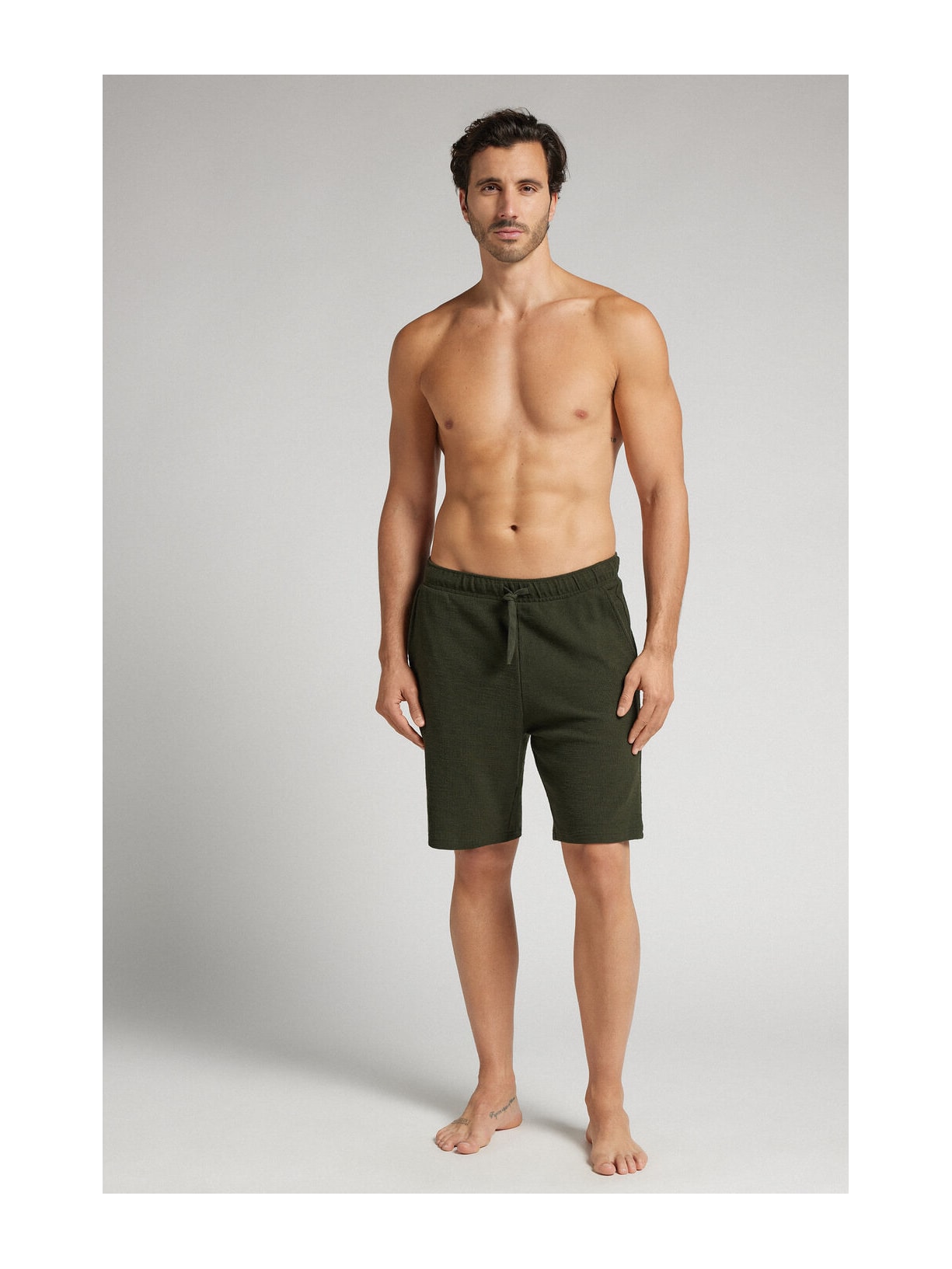 Bermuda Em Algodão Verde Intimissimi