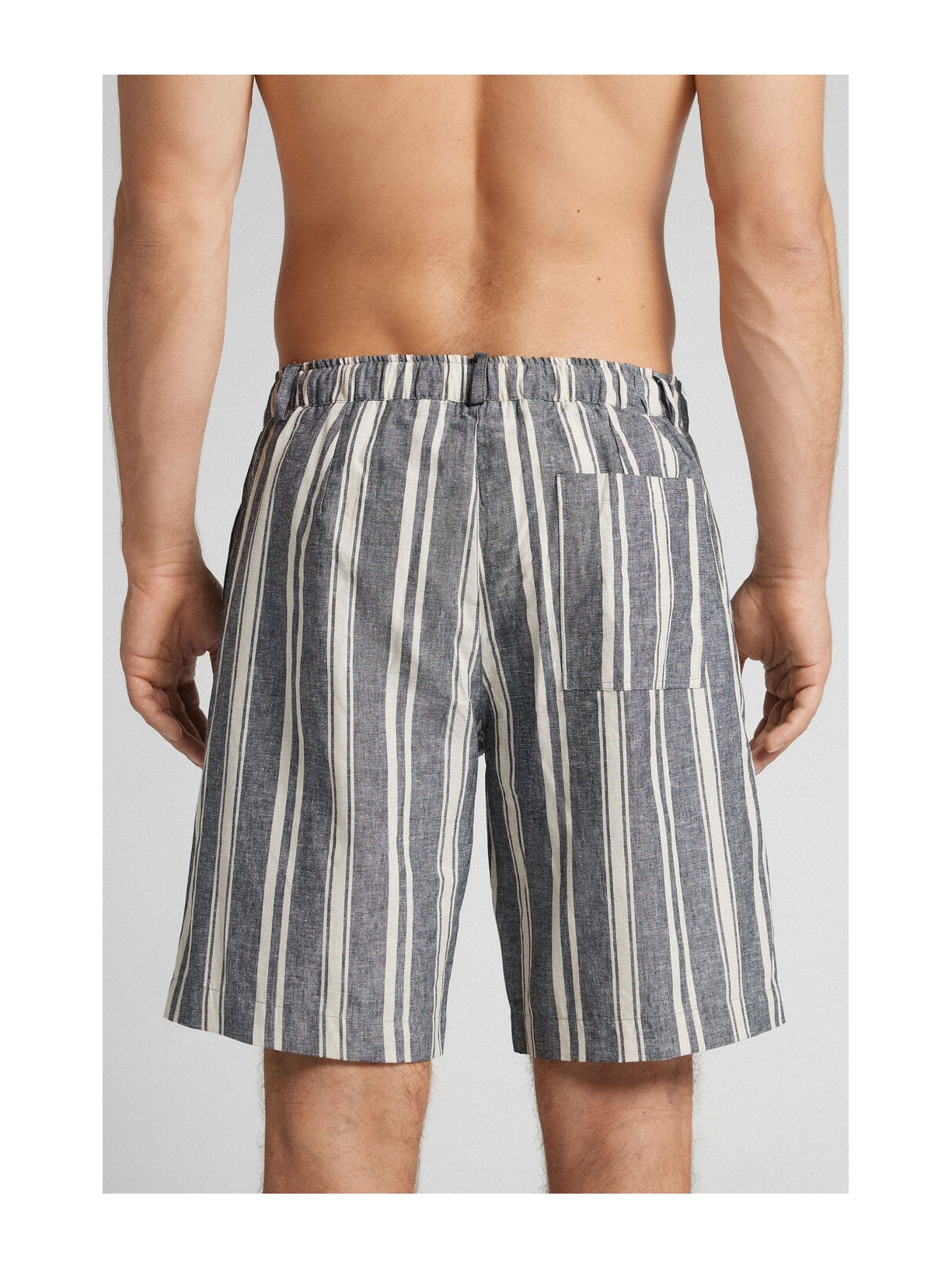 Bermuda Em Linho e Algodão Cinza Intimissimi