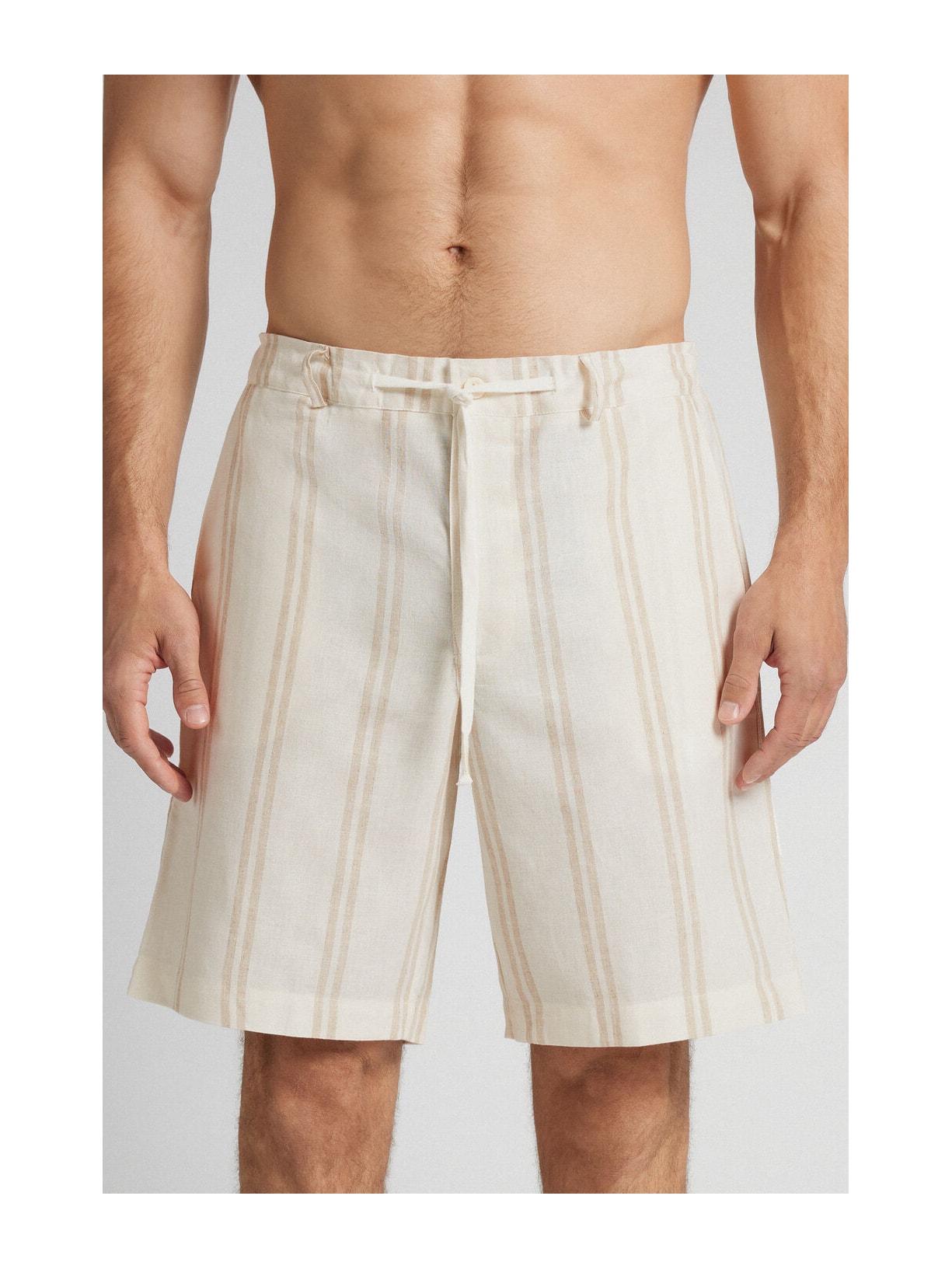 Bermuda Em Linho e Algodão Marfim Intimissimi