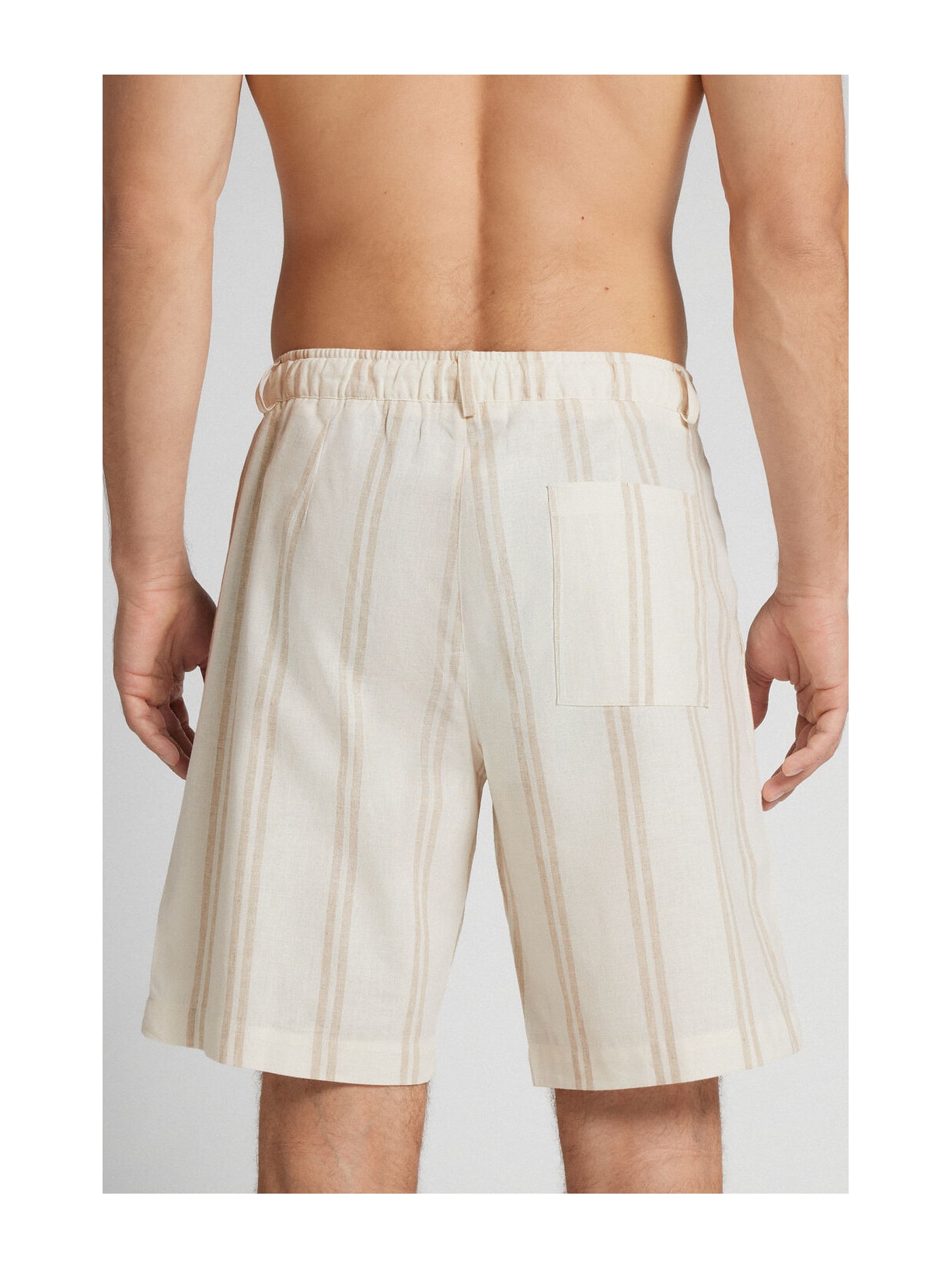 Bermuda Em Linho e Algodão Marfim Intimissimi