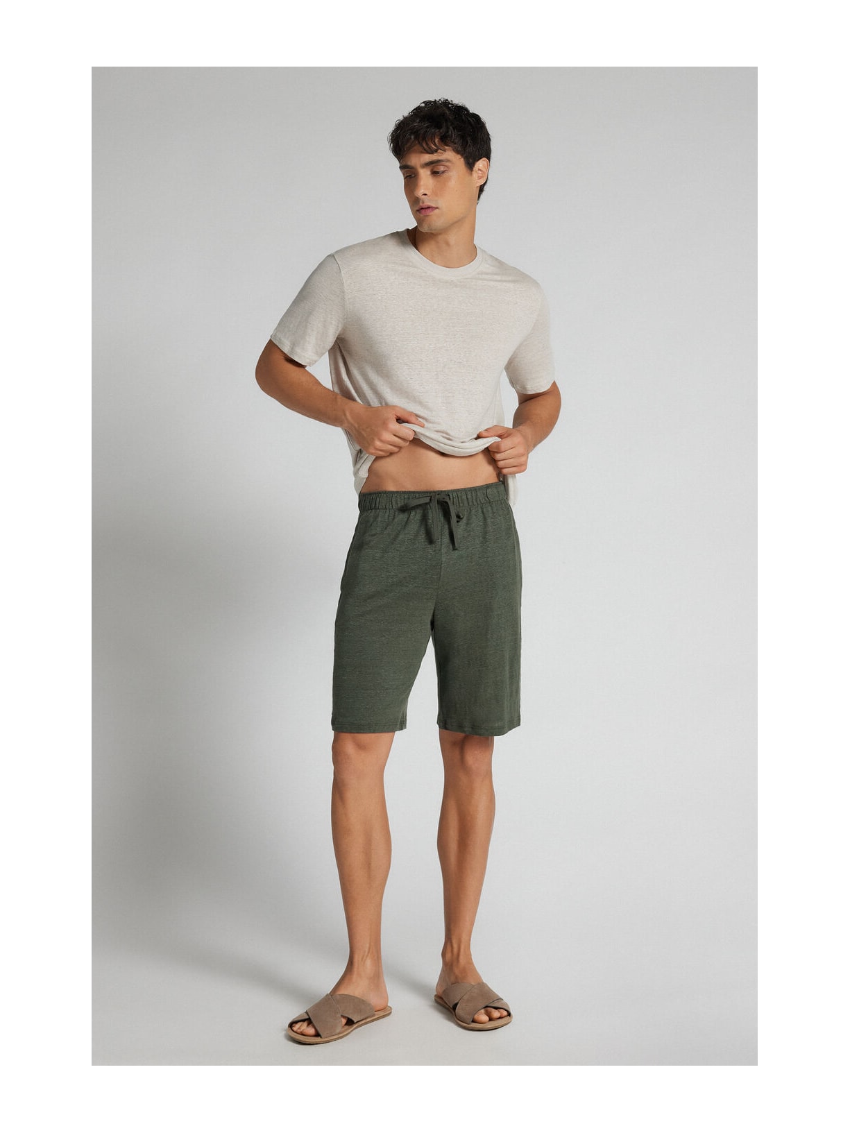 Bermuda Em Linho Verde Intimissimi