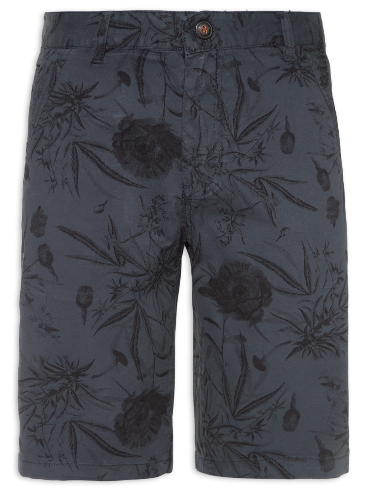 Bermuda Estampada Tonsur Ton Marinho - Azul