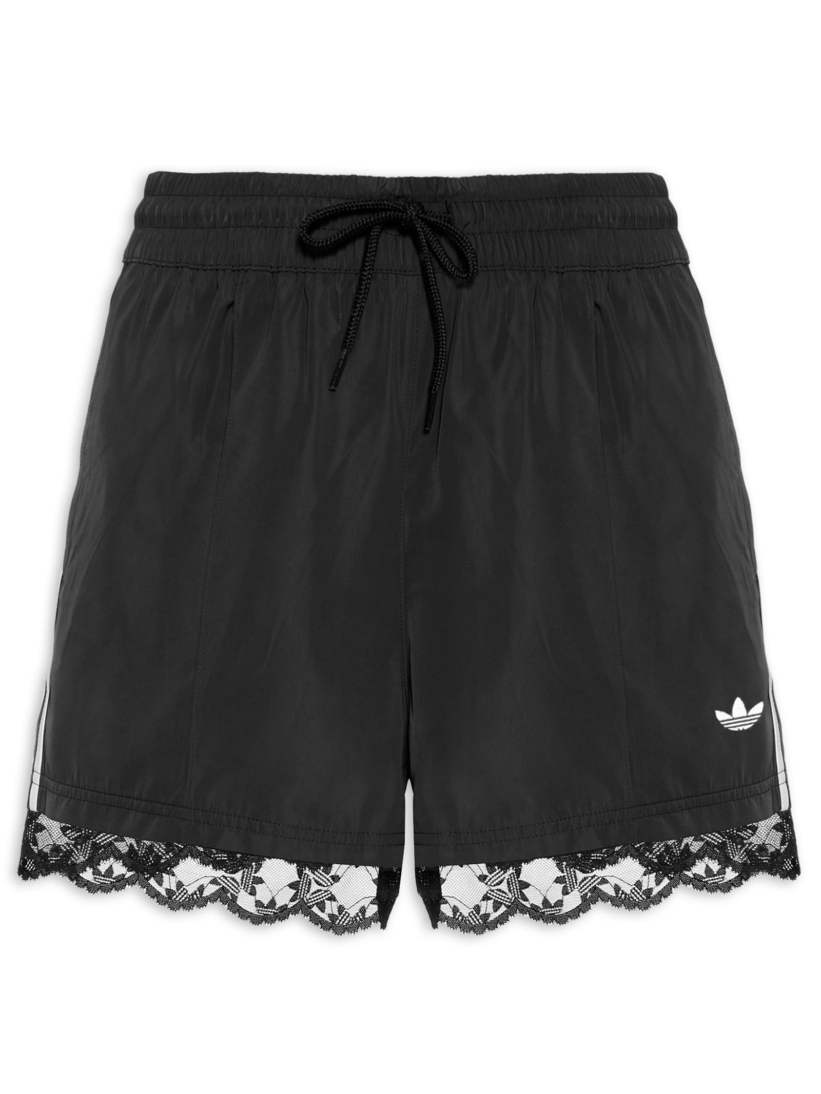 Bermuda Feminina 3 Stripes Renda - Adidas Originals - Preto