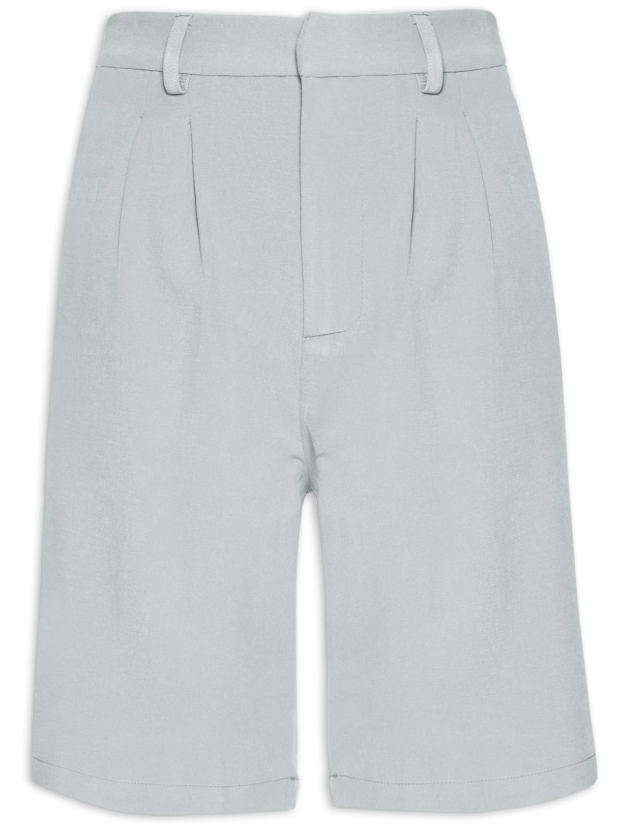 Bermuda Feminina Alfaiataria - Cinza