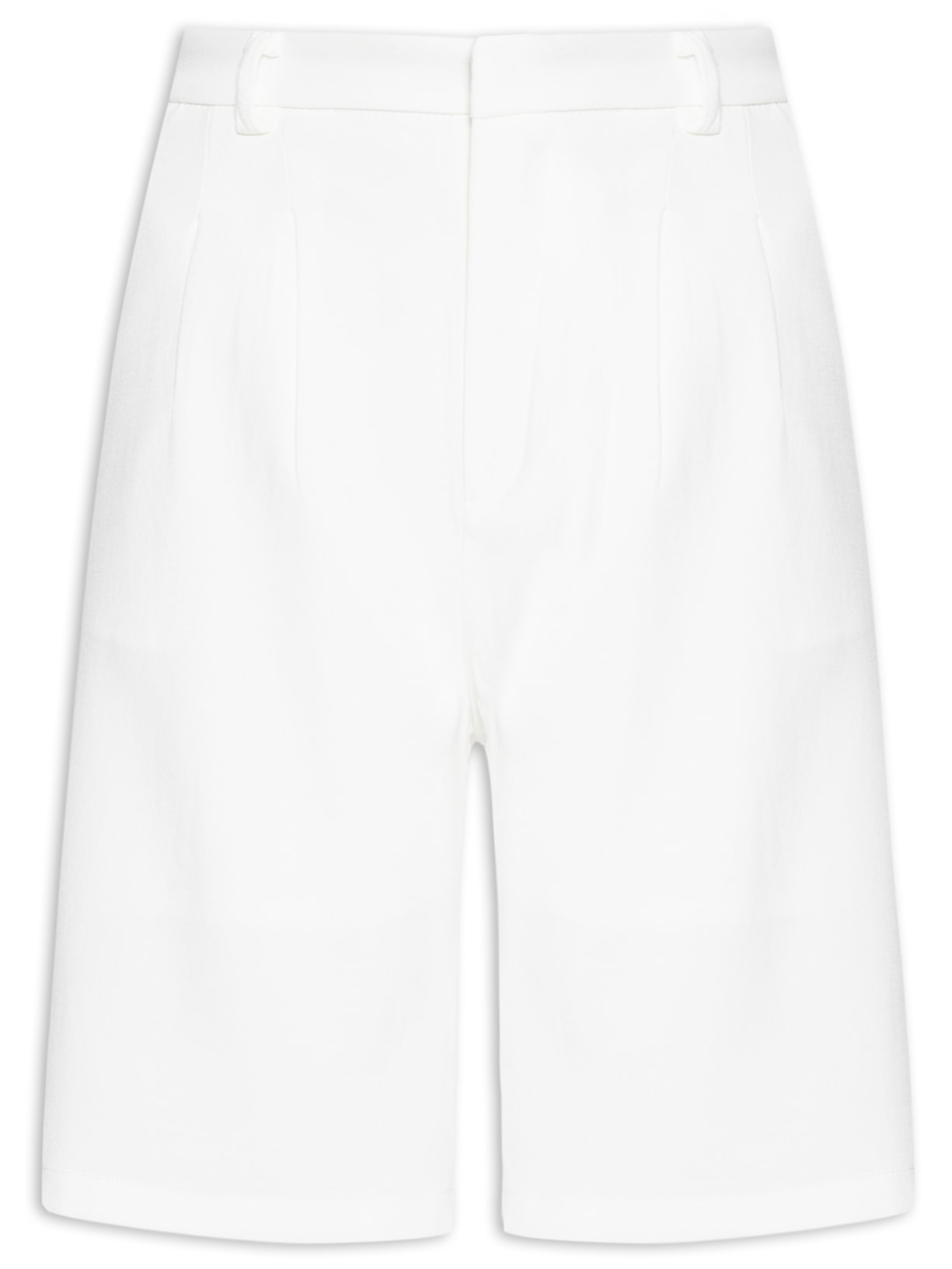 Bermuda Feminina Alfaiataria - Off White