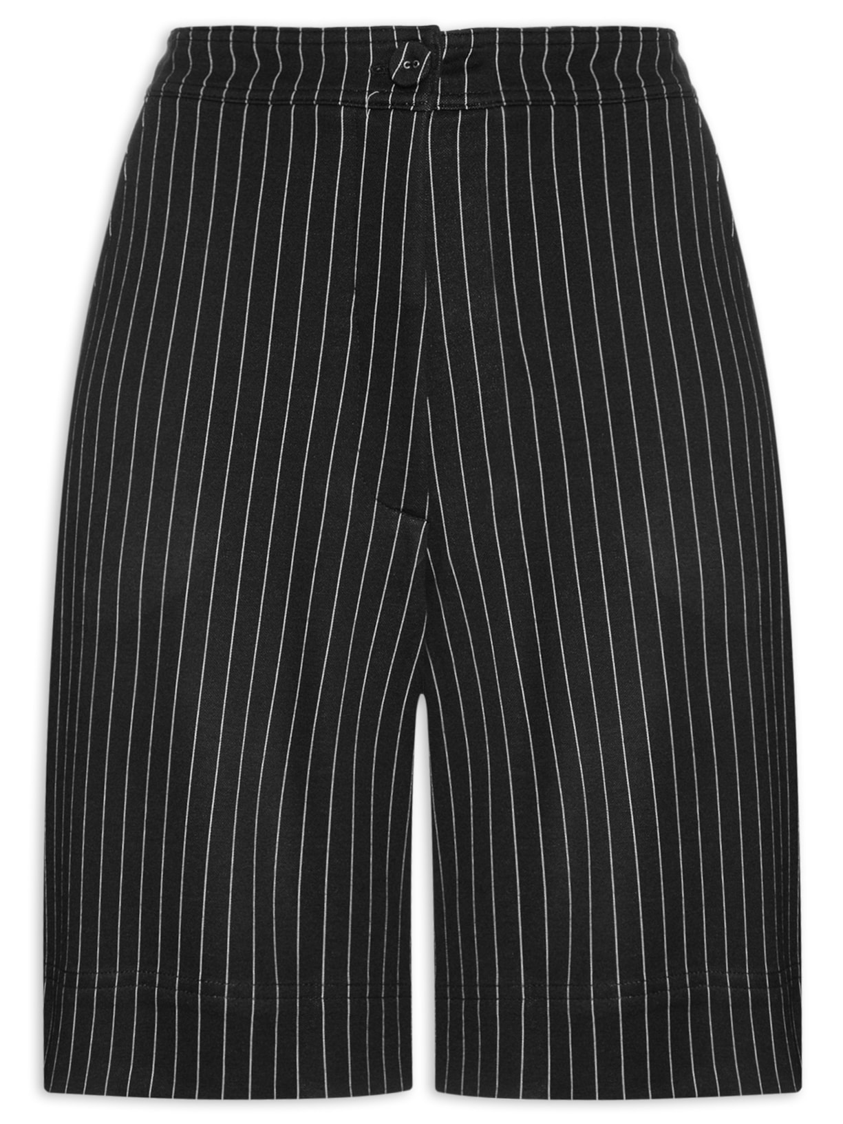 Bermuda Feminina Alfaiataria Risca de Giz Preto Dress To