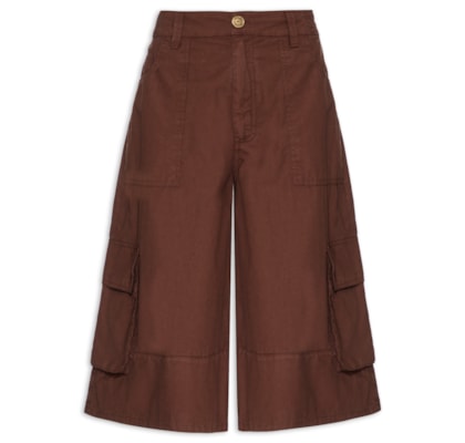 Bermuda Feminina Army Sarja I26 - Marrom