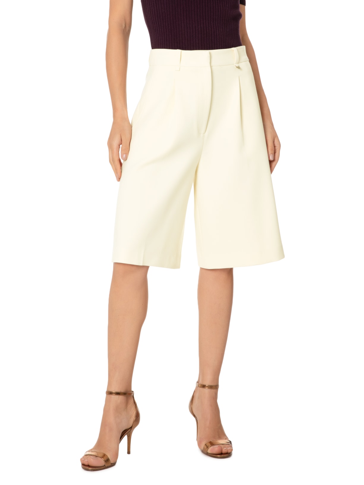 Bermuda Feminina Audrey Moss Bege Bo.bô