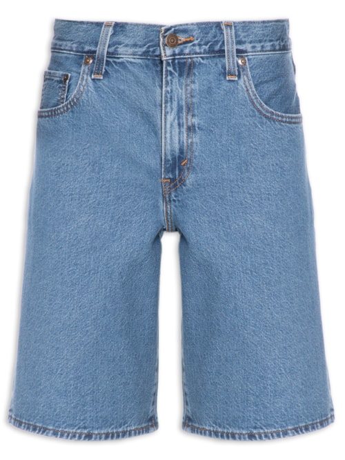 Bermuda Feminina Baggy Dad Jort - Azul