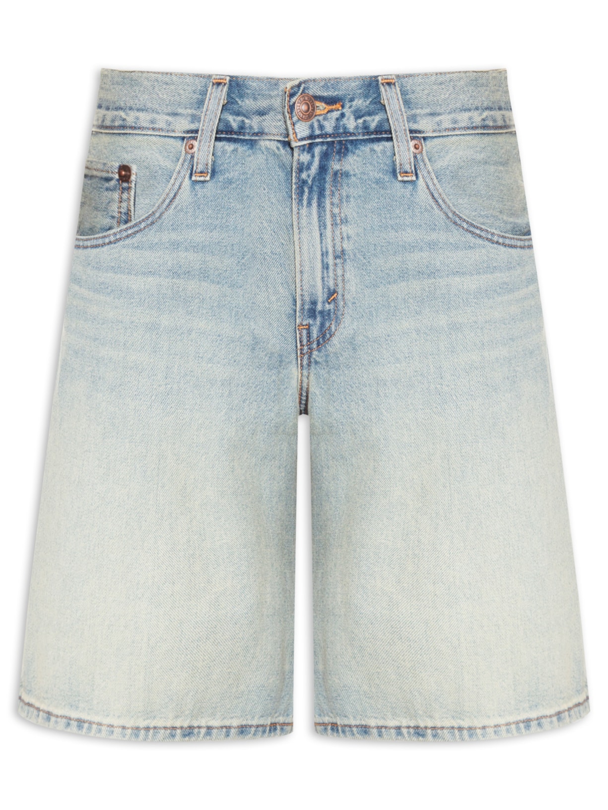 Bermuda Feminina Baggy Dad Jort - Azul