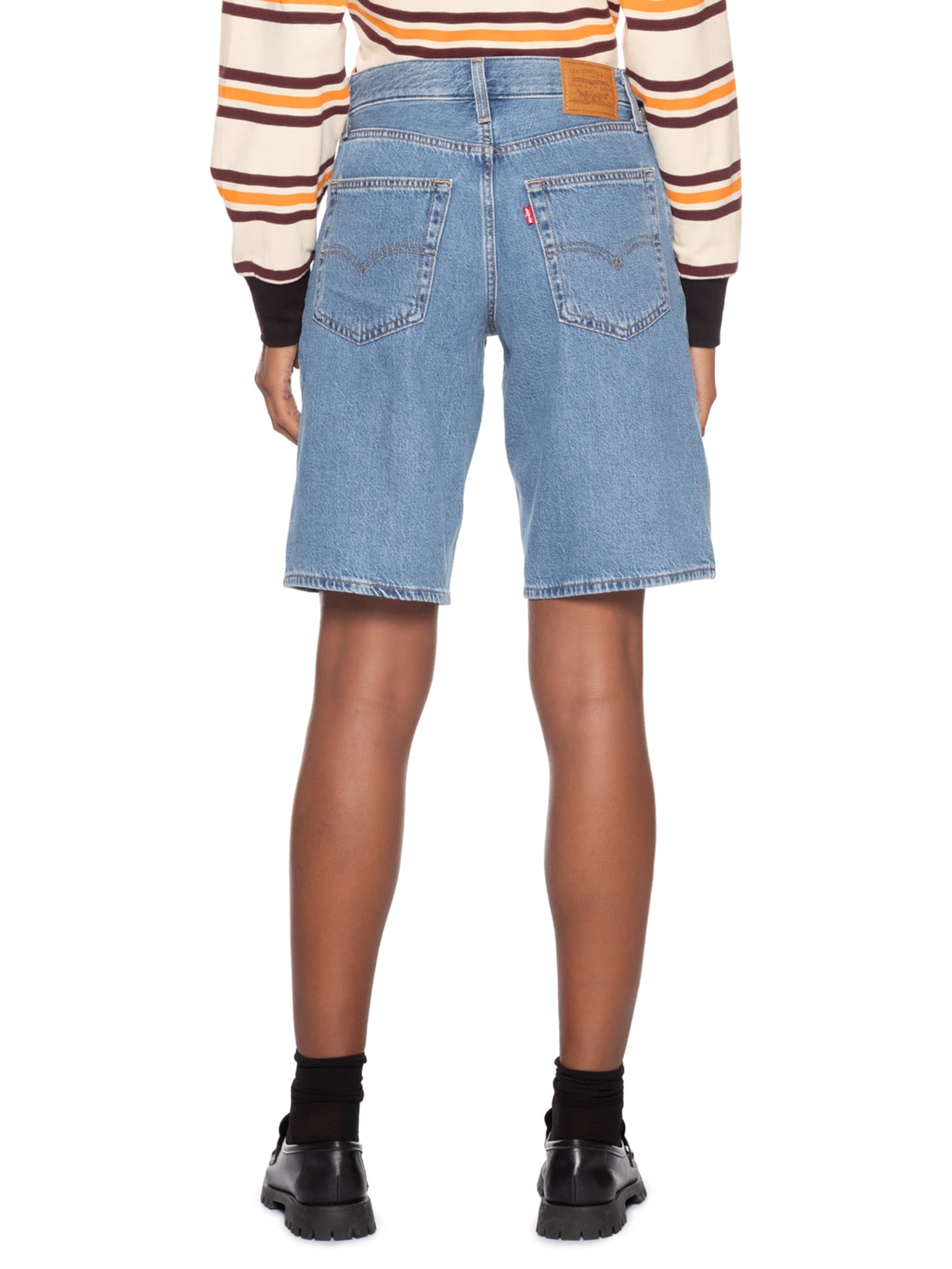 Bermuda Feminina Baggy Dad Jort Azul Levi's