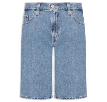 Bermuda Feminina Baggy Dad Jort - Azul