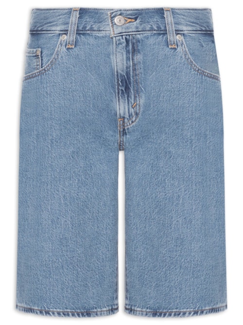 Bermuda Feminina Baggy Dad Jort - Azul