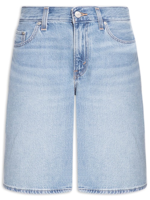 Bermuda Feminina Baggy Dad Jort - Azul