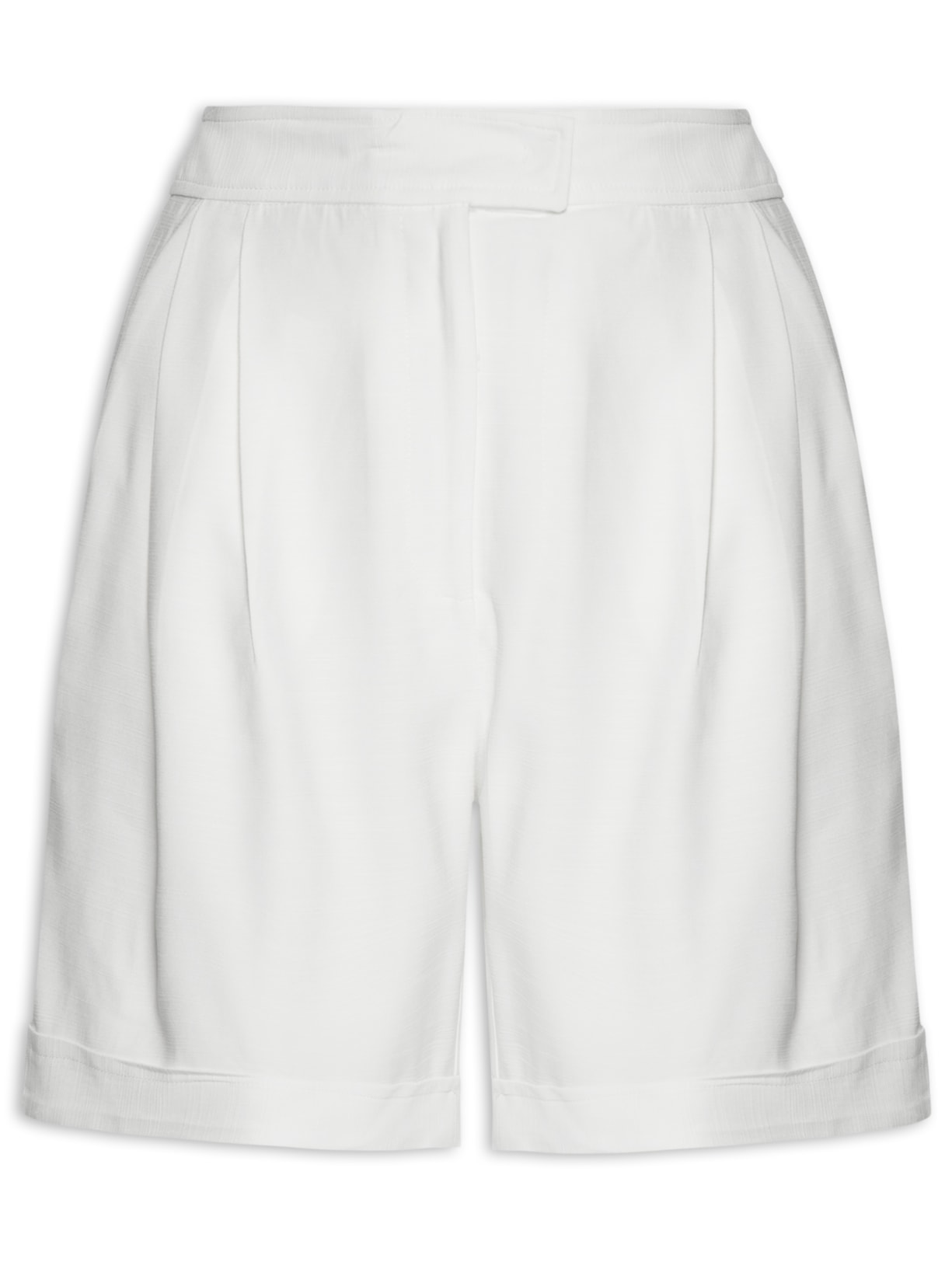 Bermuda Feminina Básica - Off White