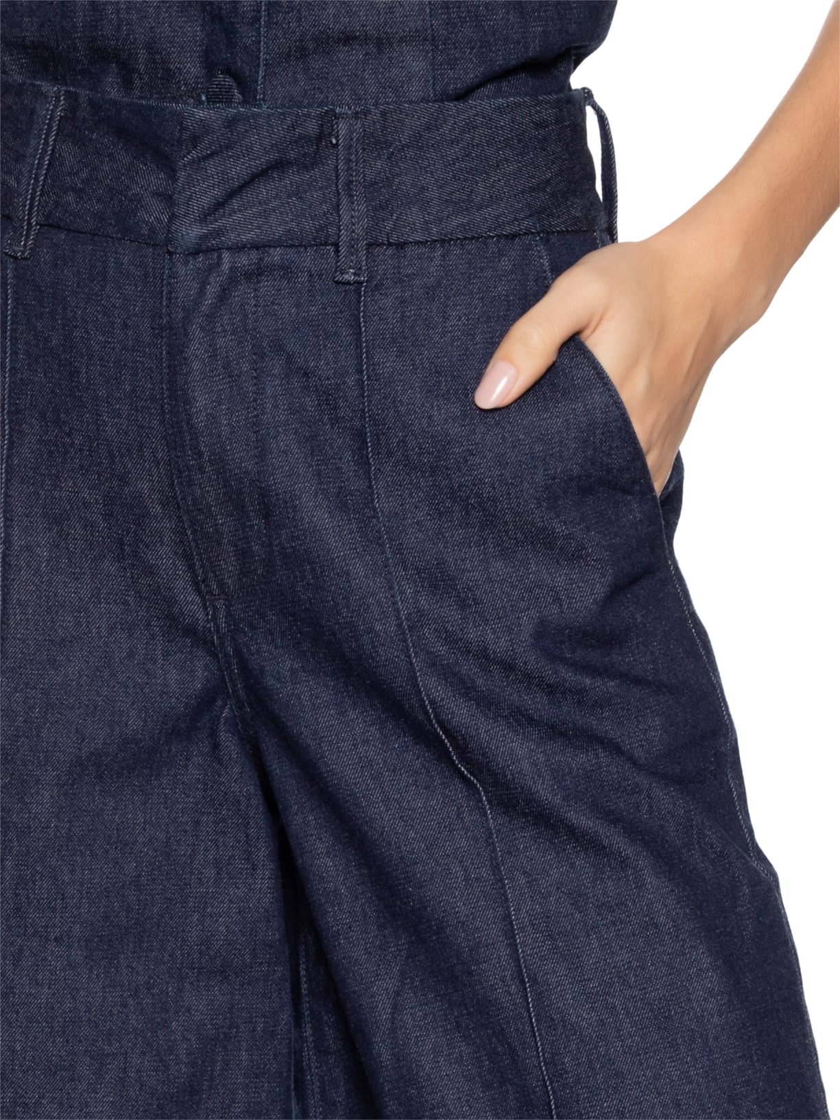 Bermuda Feminina Bianca Azul Carol Bassi