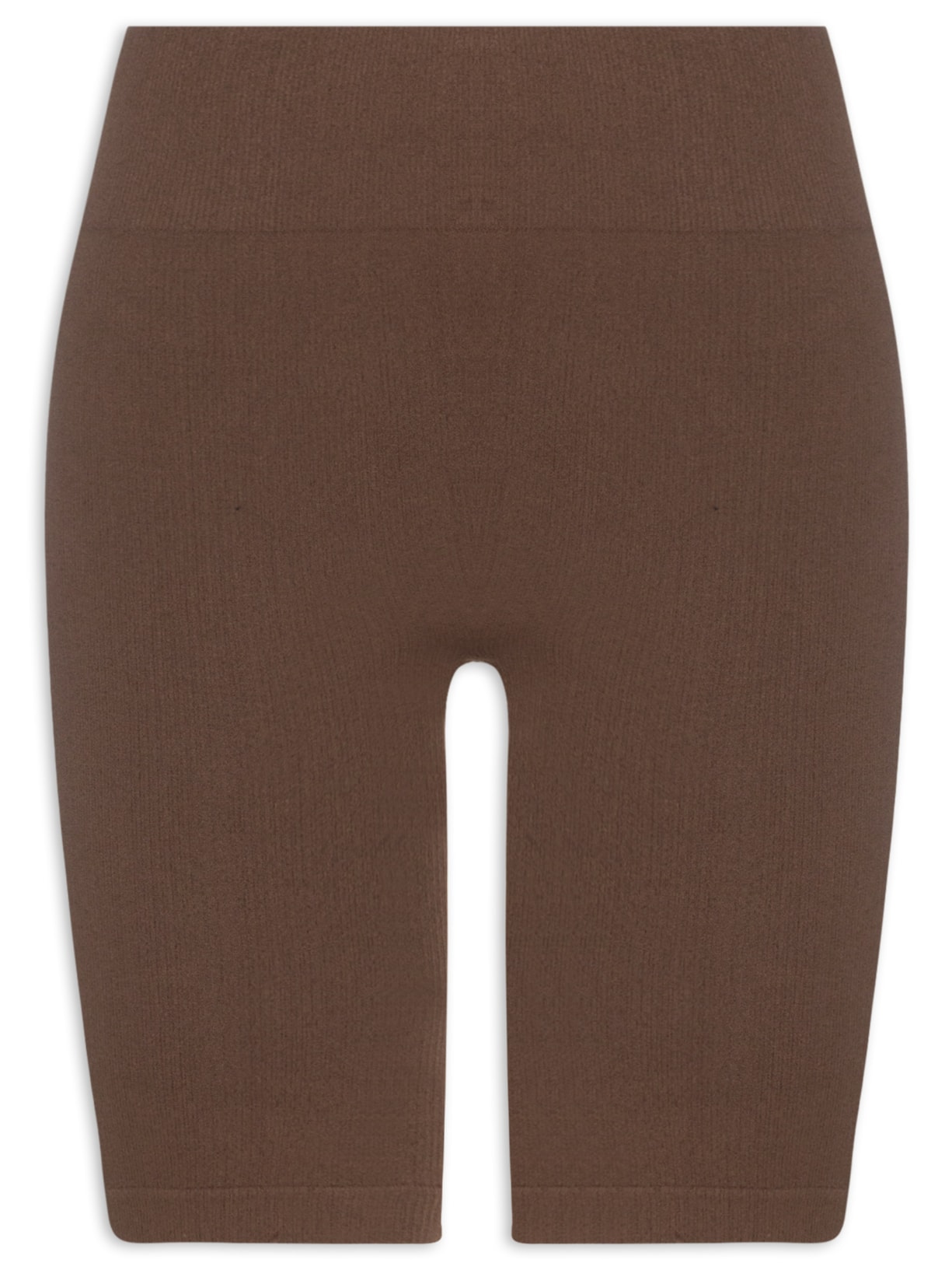 Bermuda Feminina Biker Canelada - Marrom