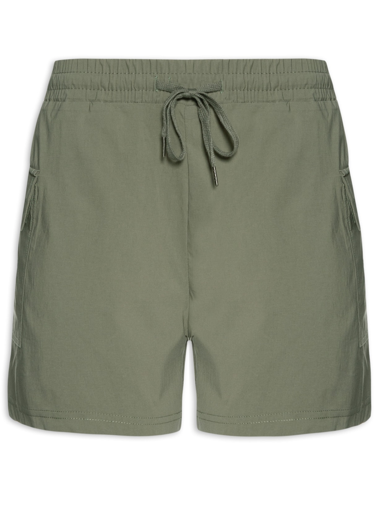 Bermuda Feminina Bolso Cargo - Verde