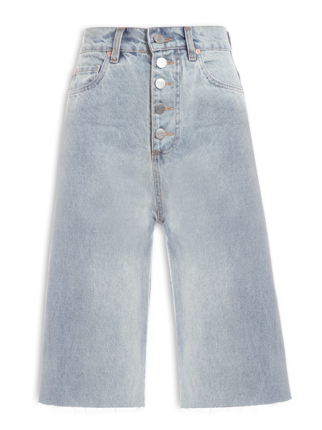 Bermuda Feminina Botões - Azul