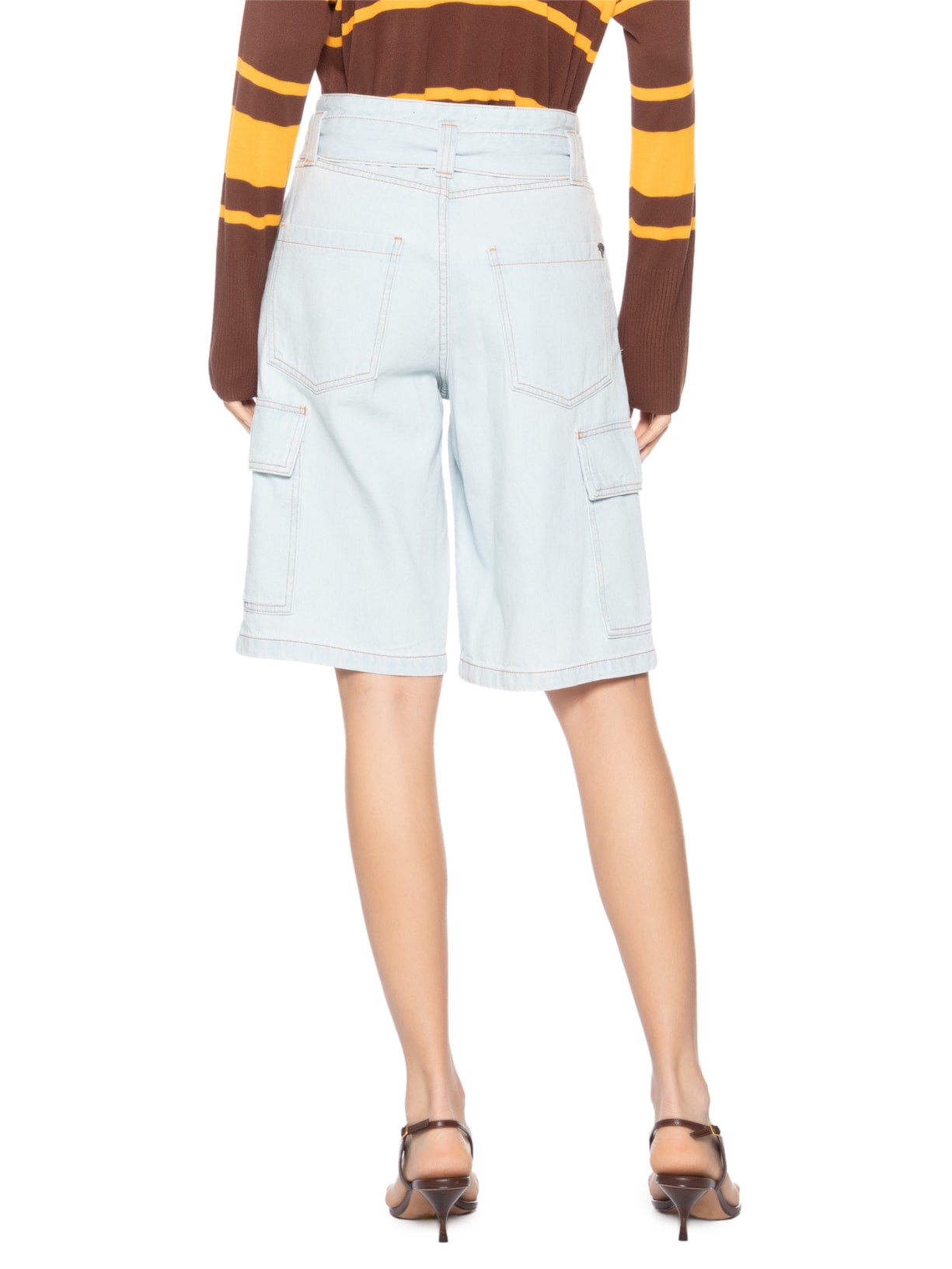 Bermuda Feminina Clochard Malu Azul Le Lis