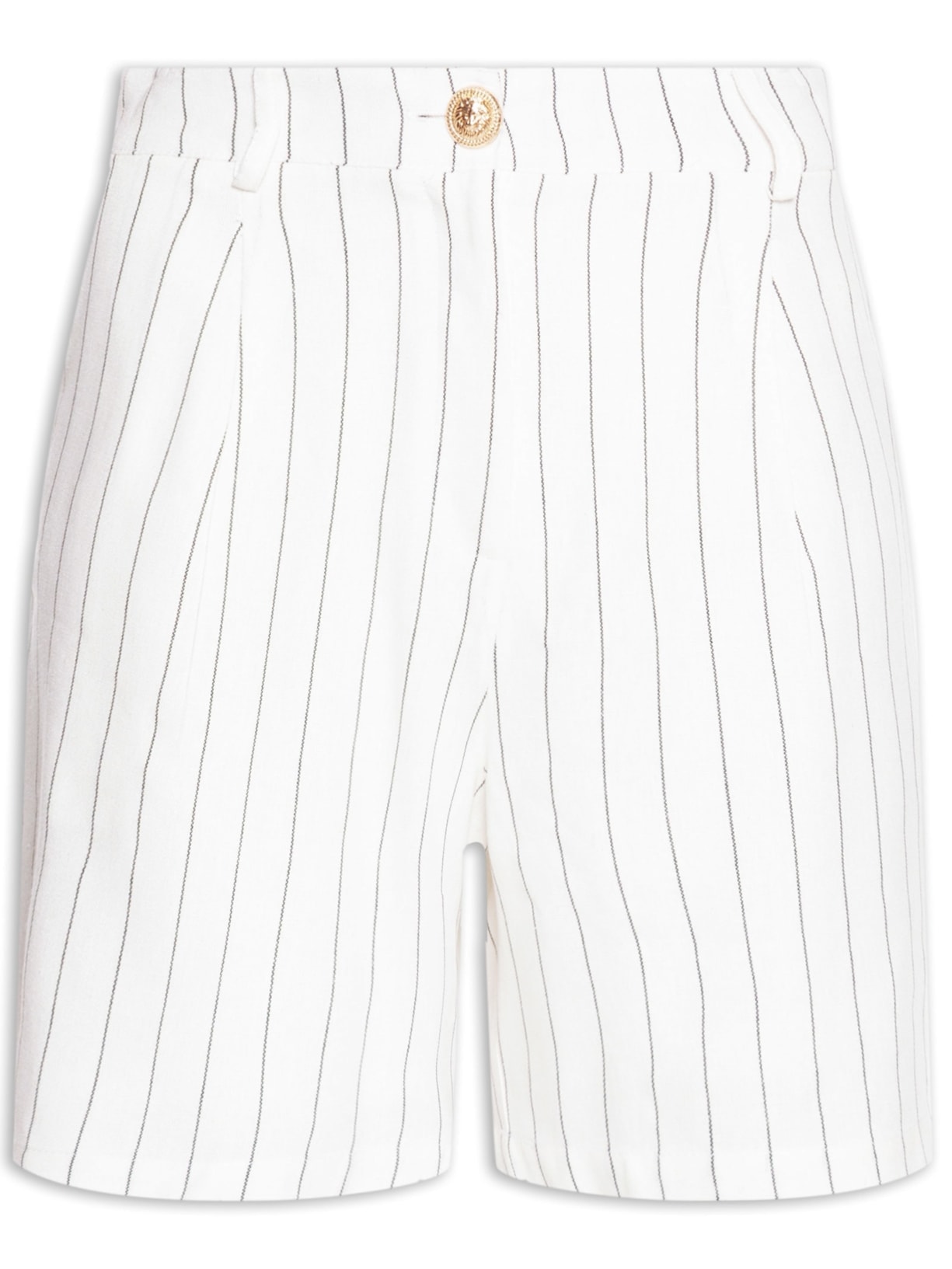 Bermuda Feminina com Bolsos Laterais - Off White