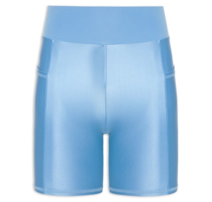 Bermuda Feminina Com Cós Anatômico Basic Colors - Azul