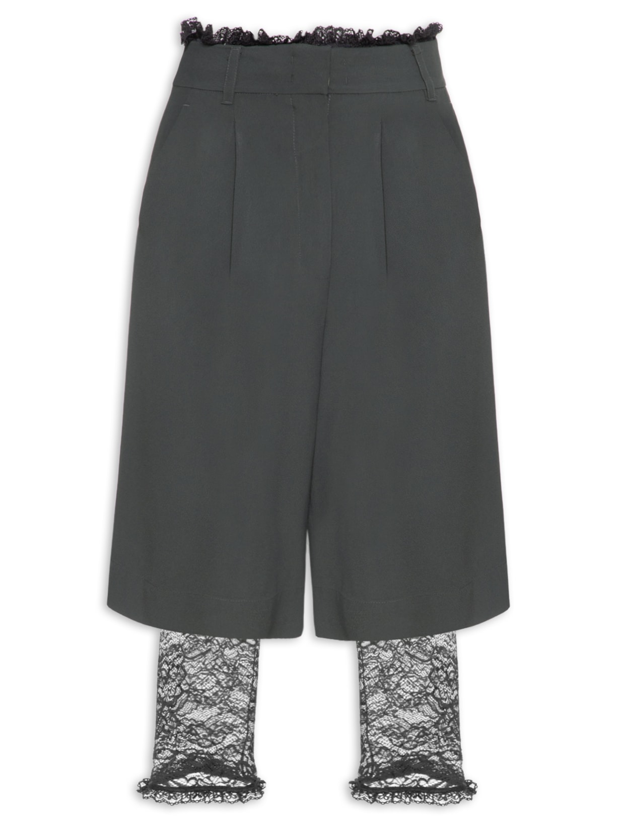 Bermuda Feminina Crepe Stacatto Zion Verde Nk