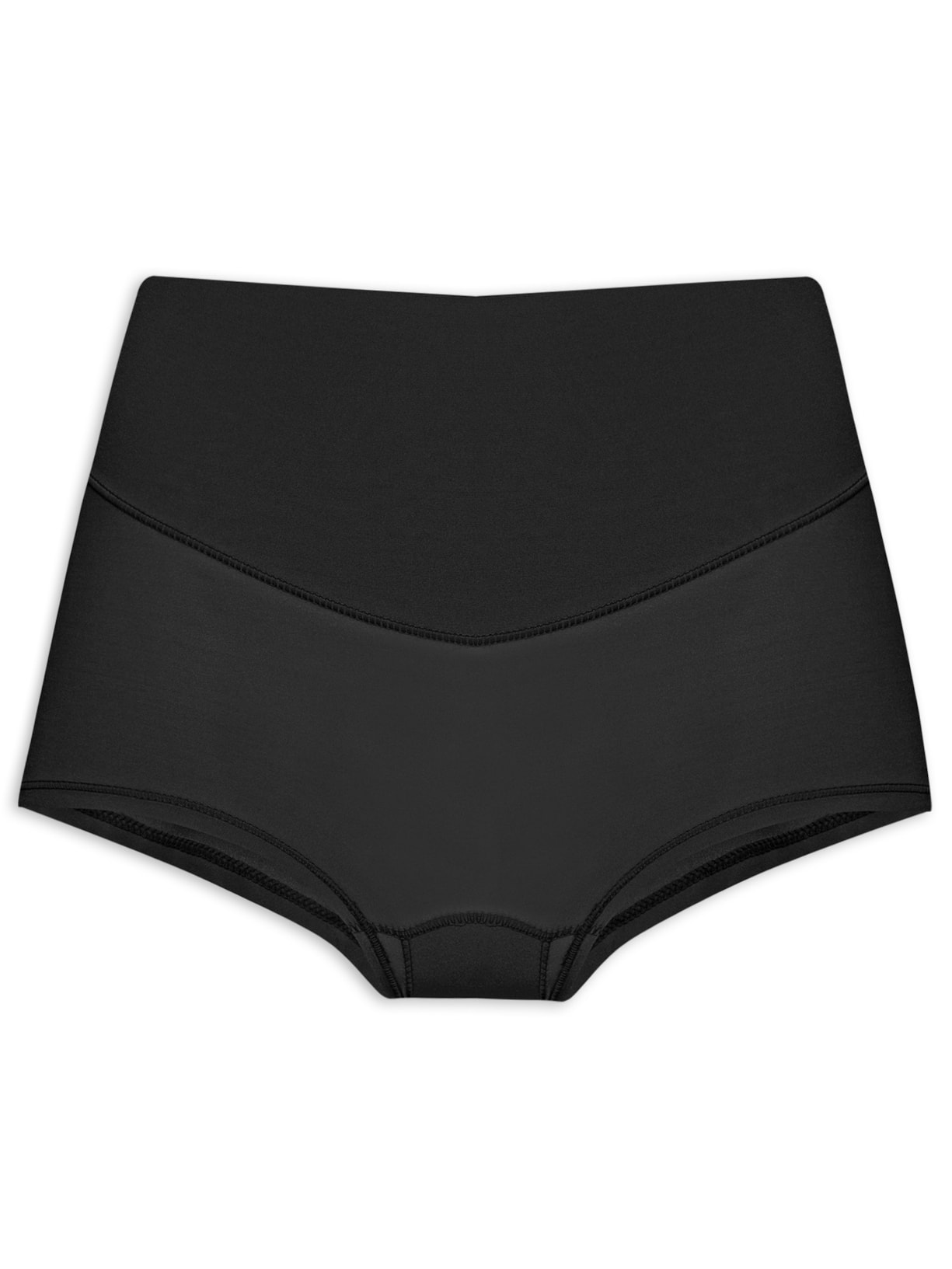 Bermuda Feminina Curta Em Microfibra - Preto