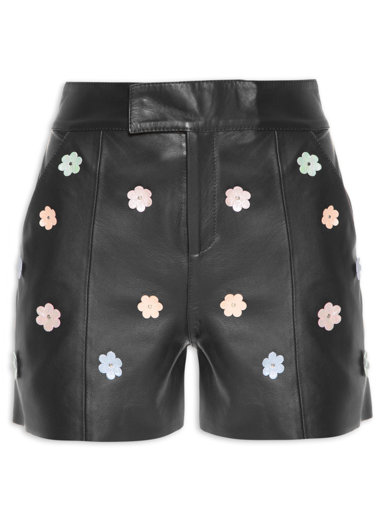 Bermuda Feminina Daisy Mix Color - Preto