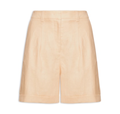 Bermuda Feminina De Linho - Bege