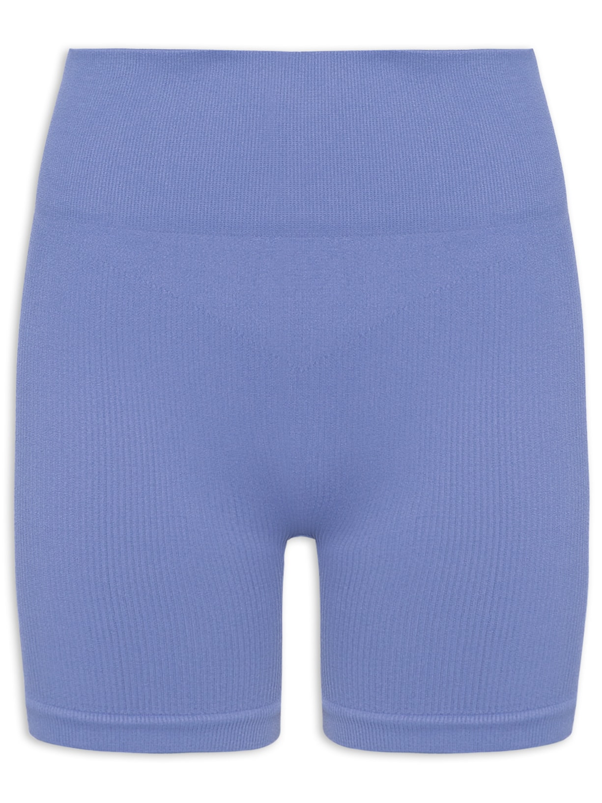 Bermuda Feminina Esportiva Biker Sem Costura - Azul