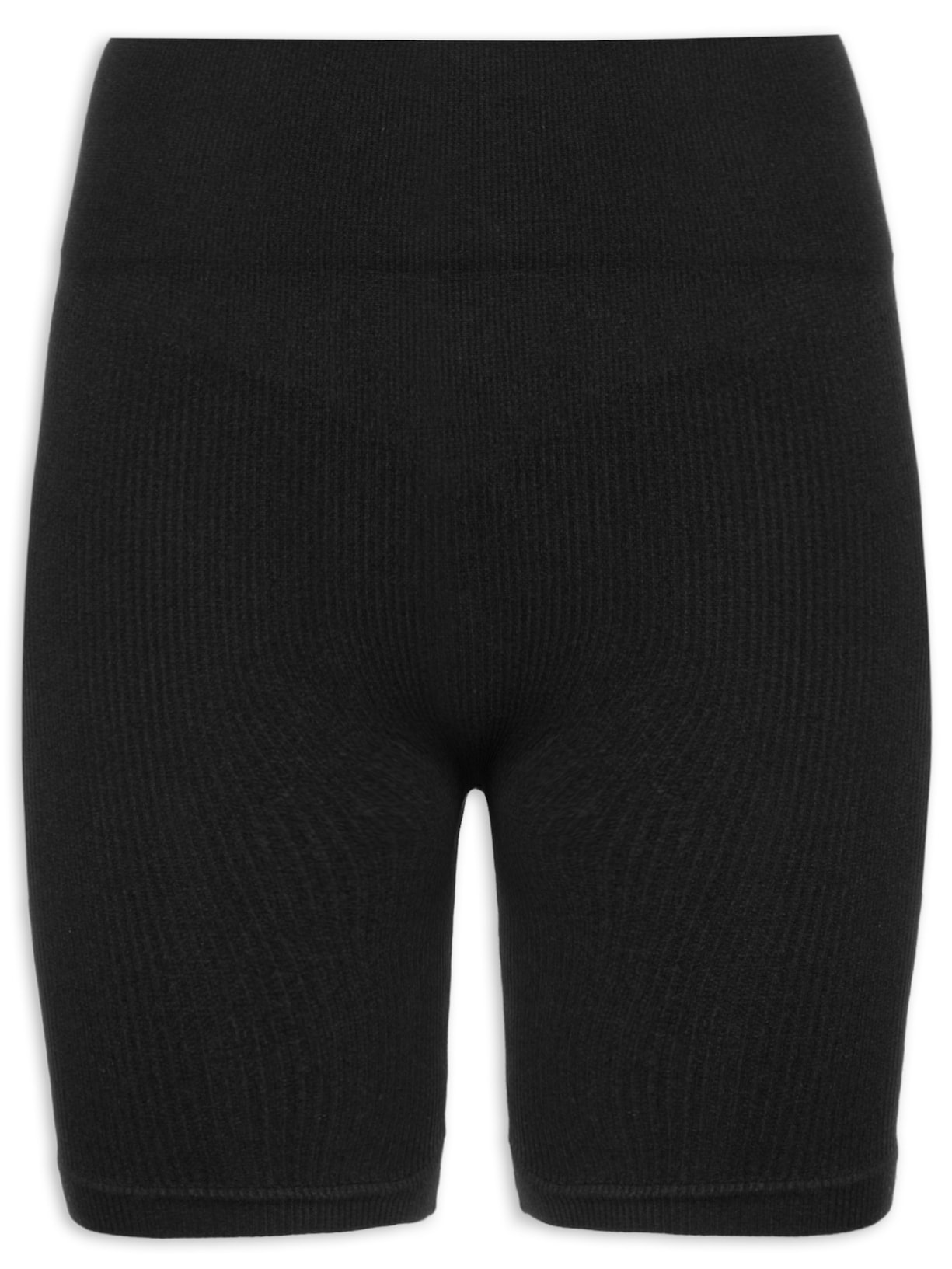 Bermuda Feminina Esportiva Biker Sem Costura - Preto