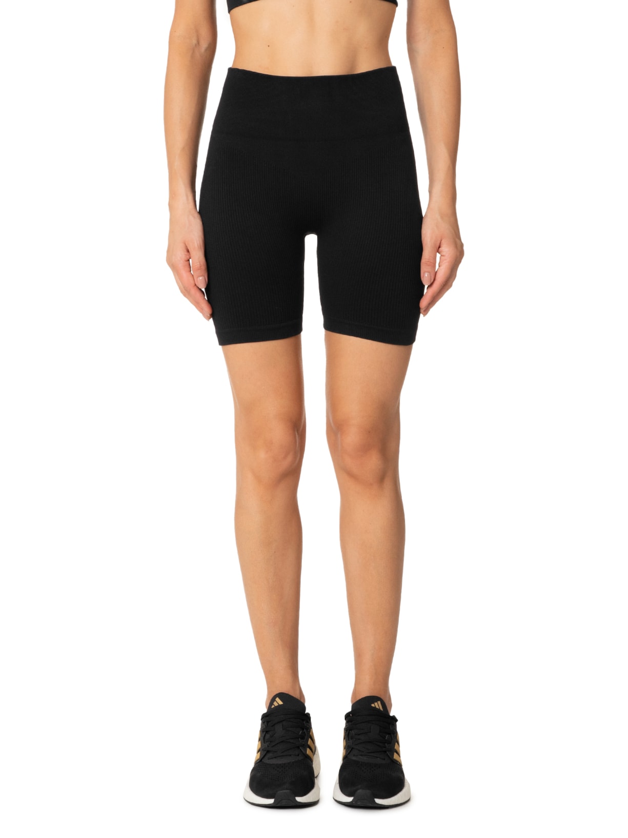 Bermuda Feminina Esportiva Biker Sem Costura Preto Hering Sports