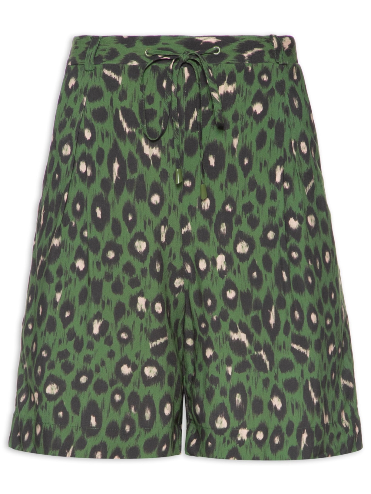 Bermuda Feminina Estampa Onça Ikat Kale - Animal Print