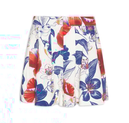 Bermuda Feminina Floral Vera - Branco