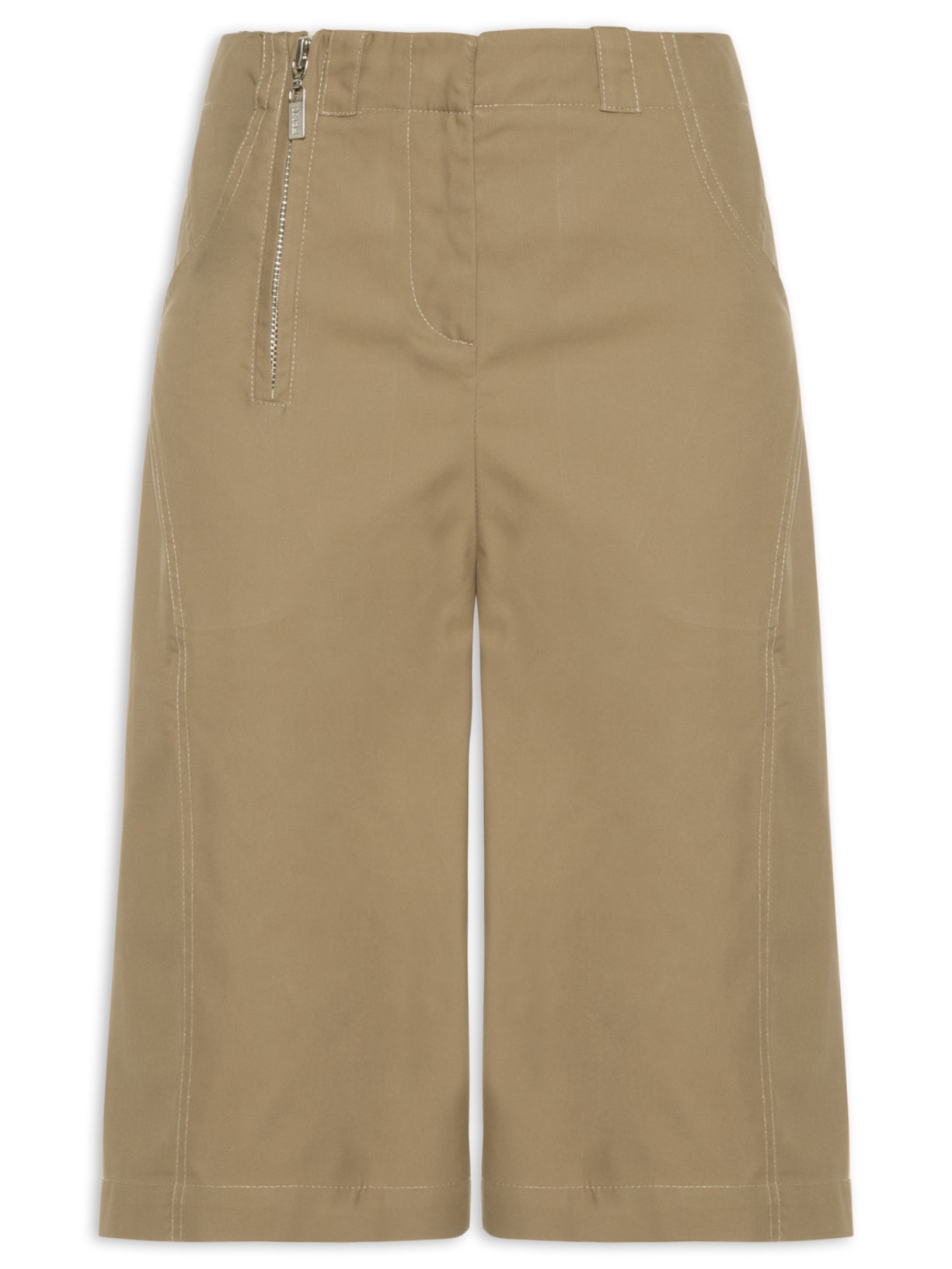 Bermuda Feminina Folded - Bege