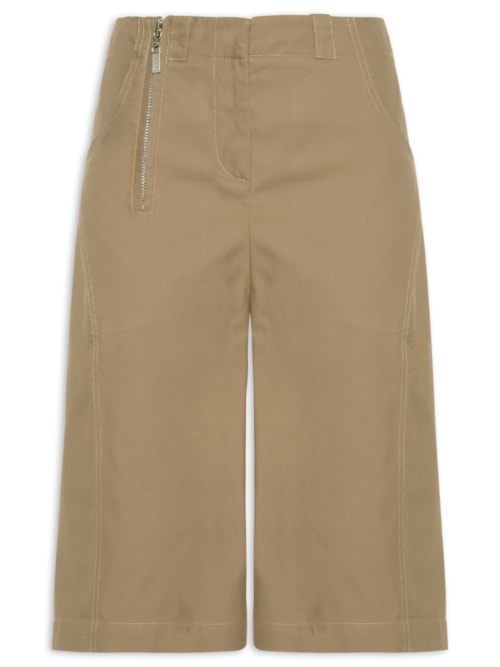 Bermuda Feminina Folded - Bege