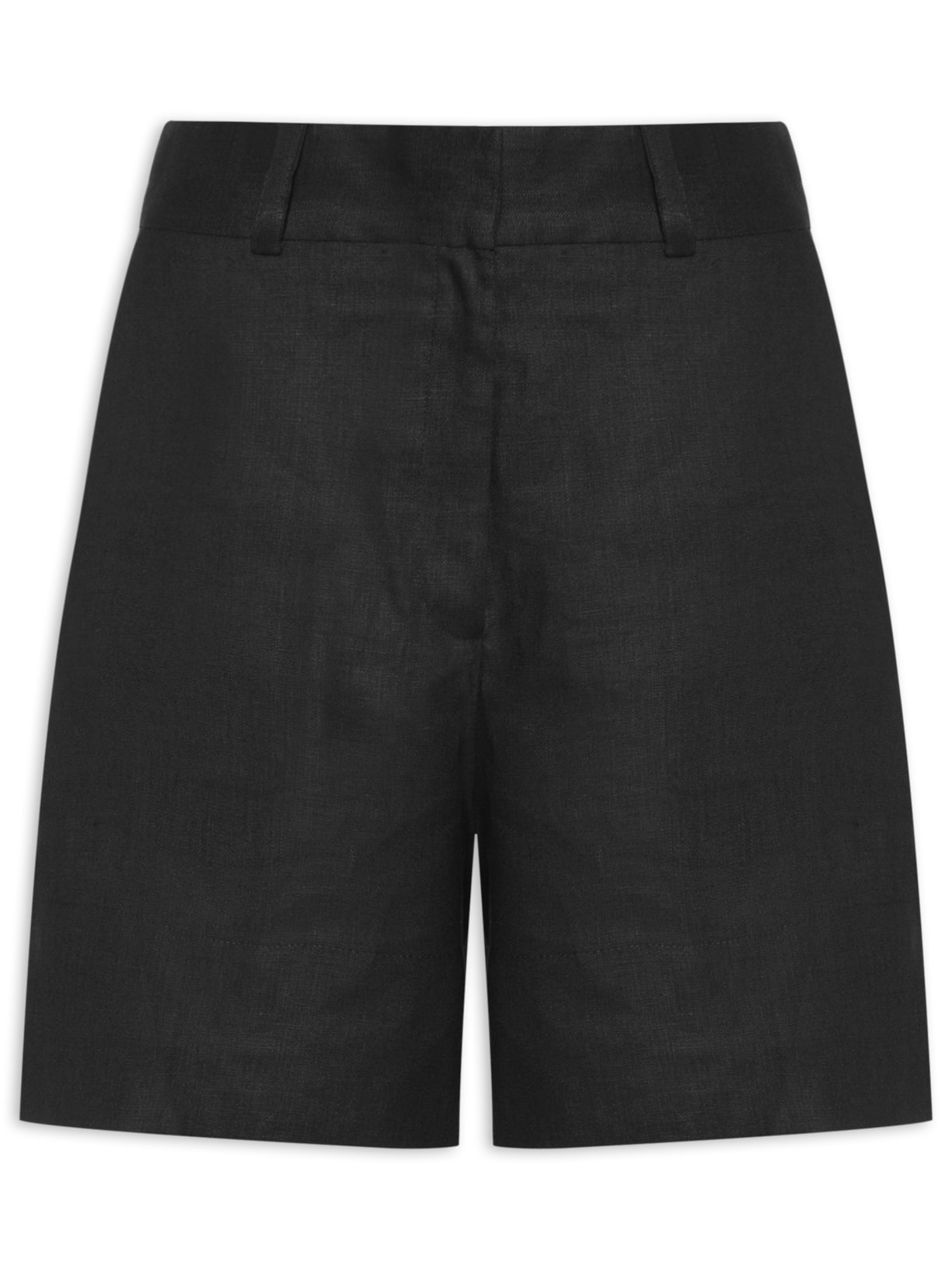 Bermuda Feminina Giovana Linho - Preto