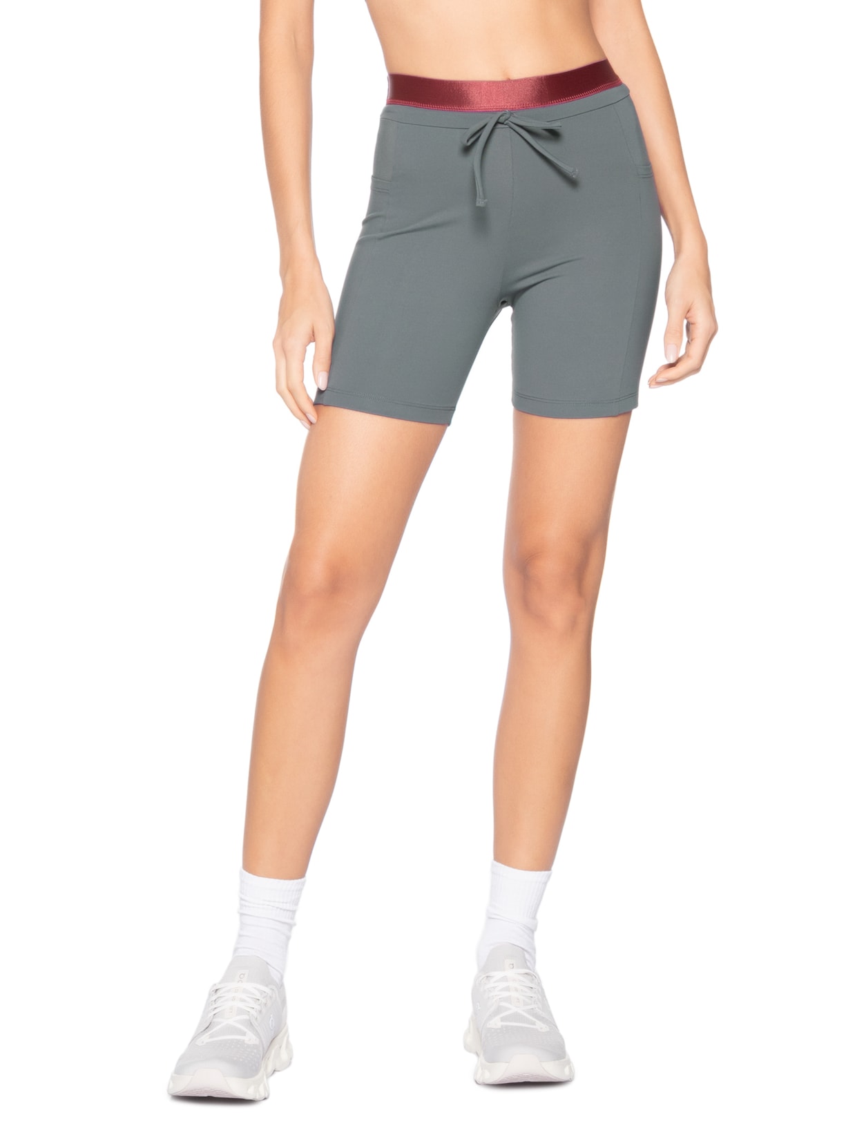 Bermuda Feminina Infinisoft Cinza Lauf