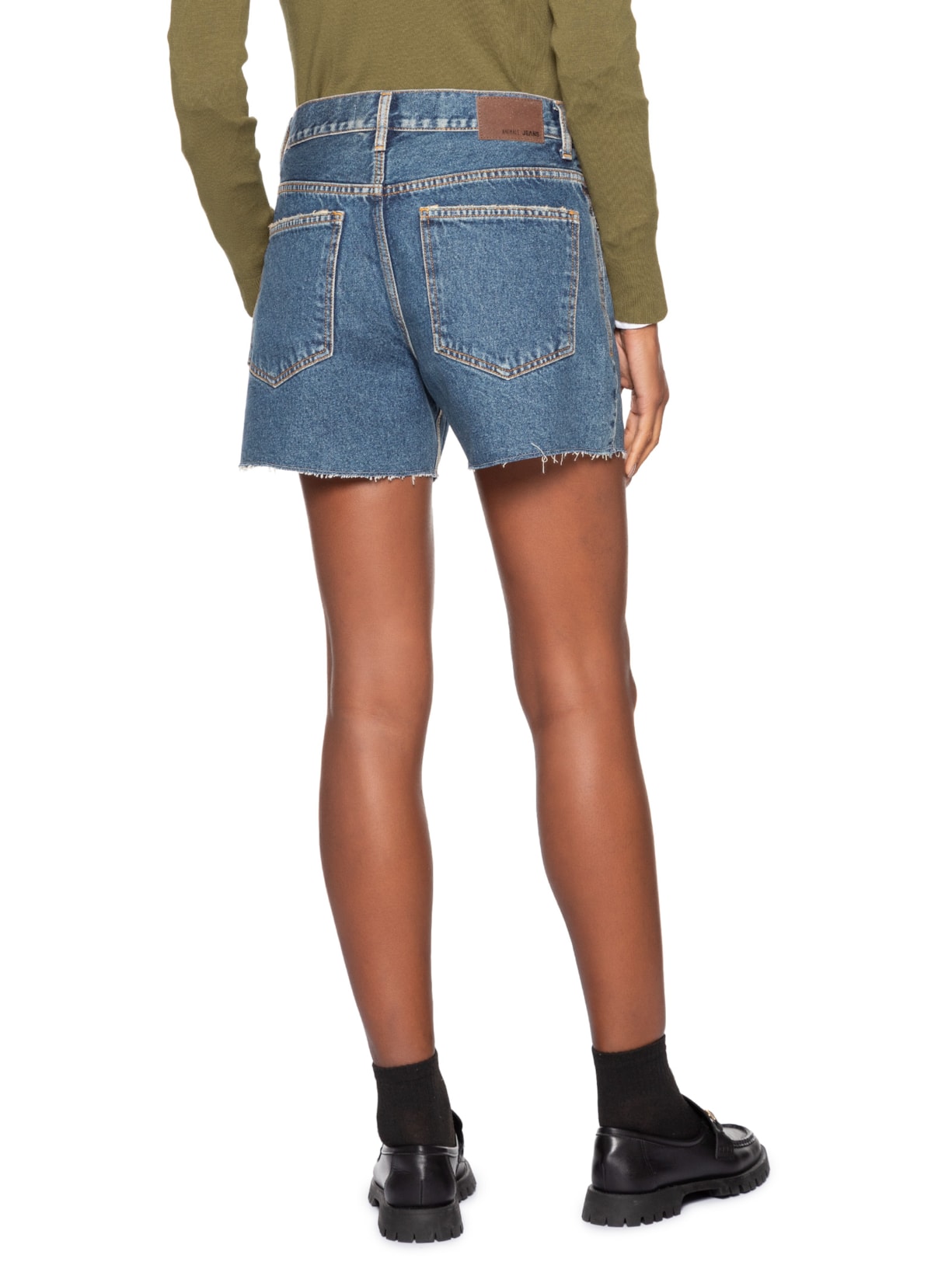 Bermuda Feminina Jeans Basic Blue Azul Animale Jeans