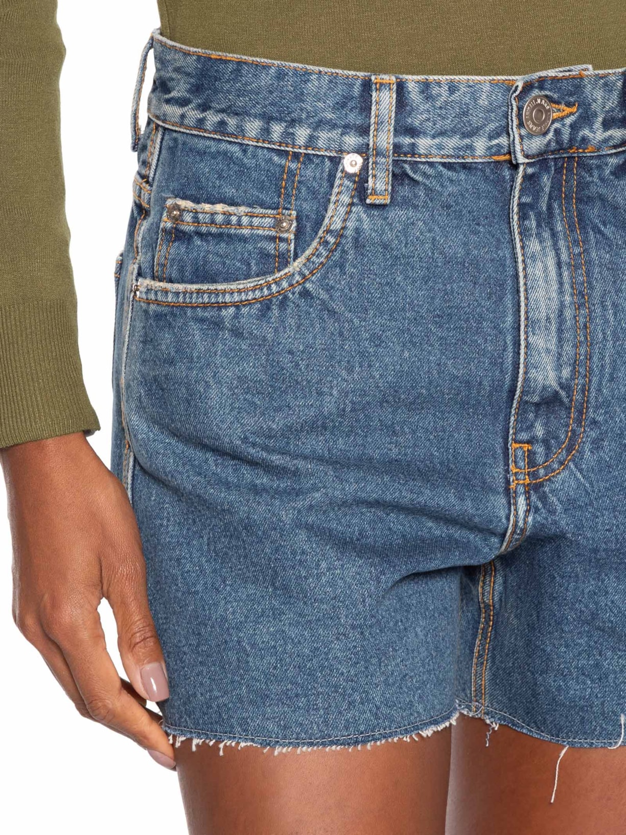 Bermuda Feminina Jeans Basic Blue Azul Animale Jeans