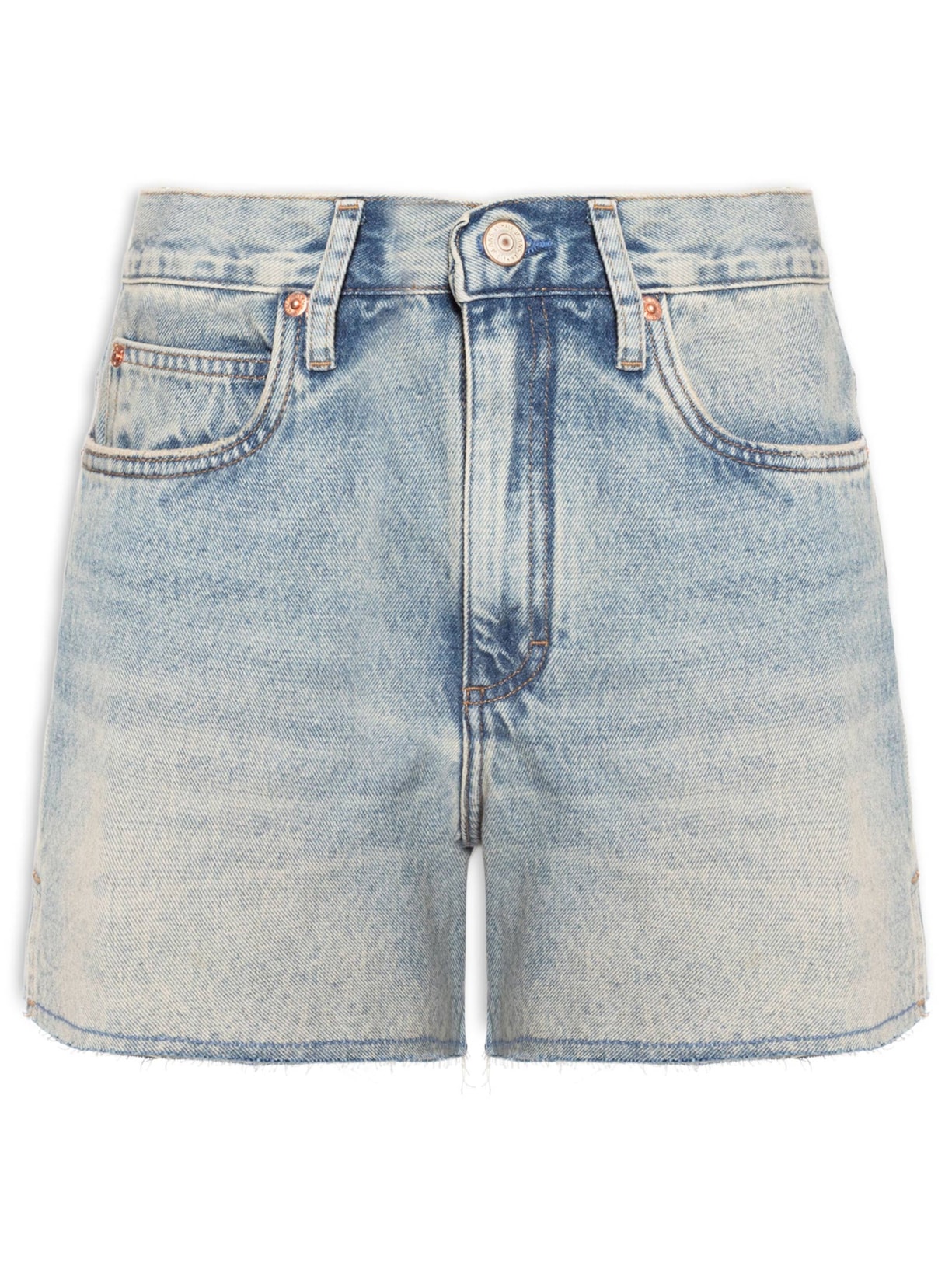 Bermuda Feminina Jeans Basic Fenda Lateral - Azul